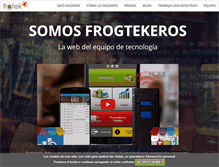 Tablet Screenshot of developing.frogtek.org